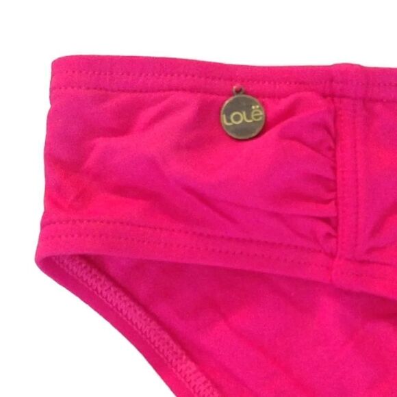 Lole Activewear Pink Mid Rise Active Bikini Swim Bottoms Medium - Picture 3 of 12